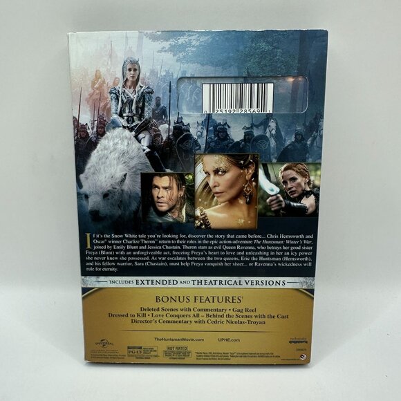 The Huntsman Winters War DVD 2016 Extended Edition Charlize Theron Universal - Picture 3 of 6